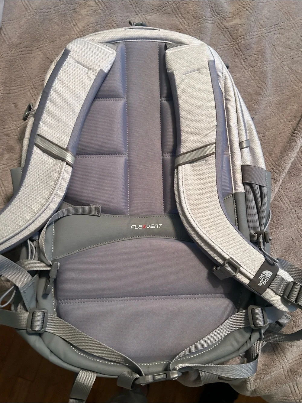 The North Face Borealis Light Gray and Charcoal Backpack - Picture 3 of 14